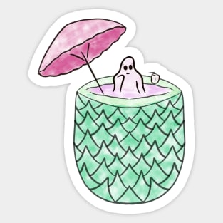 Ghost Swimming Sticker